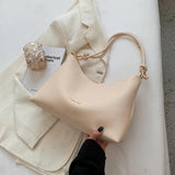 Vintage Soft Leather Handbag Rope Handle Tote Bags Sac A Main Femme Bolsos