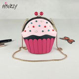 Lovely Cup Cake Diamond Party Casual Purse Ladies Shoulder Bag