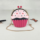 Lovely Cup Cake Diamond Party Casual Purse Ladies Shoulder Bag