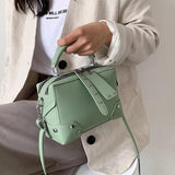 Small Square Texture Handbag - Single Shoulder Bag