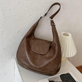 Soft PU Leather Women Shoulder Hobo Bags Large Capacity Crossbody Bags