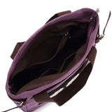 Canvas Women's Cat Applique Handbag with Diamonds Shoulder Bag Totes