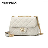 Newposs Mini Shoulder Bag Crossbody Diamond Lattice Small Bag Women