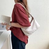 Nylon Bucket Shoulder Bag Women Handbags Purses Totes
