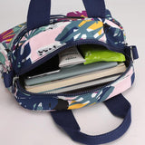 Small Women's Crossbody Bag Nylon Flower Print Shoulder Messenger Handbags
