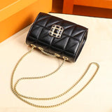 Diamond Flap Quilted Chain Handbag Women Bag Pu Leather Messenger Bag
