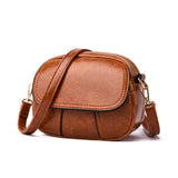 Versatile Women's Shoulder Bag Soft Leather Cross-Body Purse