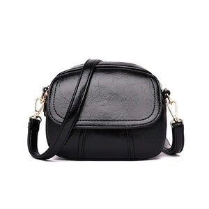 Versatile Women's Shoulder Bag Soft Leather Cross-Body Purse