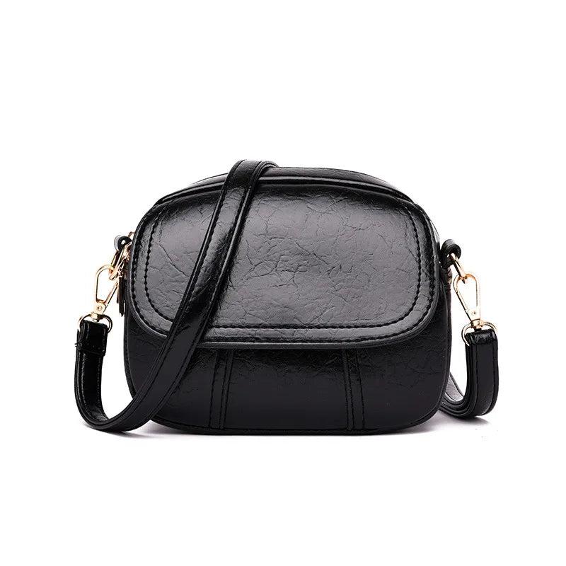 Versatile Women's Shoulder Bag Soft Leather Cross-Body Purse