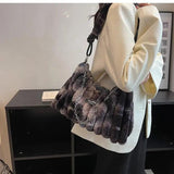 Plush Messenger Bag Autumn/Winter Style Single Shoulder Bucket Bag