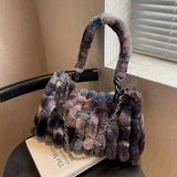 Plush Messenger Bag Autumn/Winter Style Single Shoulder Bucket Bag