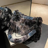 Plush Messenger Bag Autumn/Winter Style Single Shoulder Bucket Bag