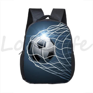 Toddler Football Print Backpack Kids Kindergarten Bags Cartoon Boobag