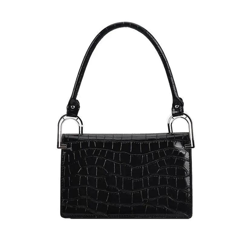 Crocodile Pattern Small Square Shoulder Bag Women's Handbag