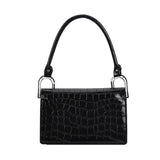 Crocodile Pattern Small Square Shoulder Bag Women's Handbag