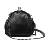 Rivet PU Leather Crossbody Bag with Chain Strap