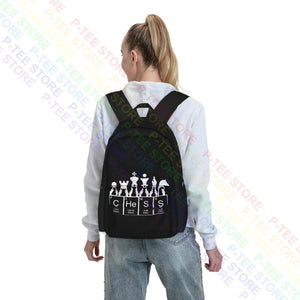 Periodic Table Elements Chess Large Capacity Backpack Travel Art Print