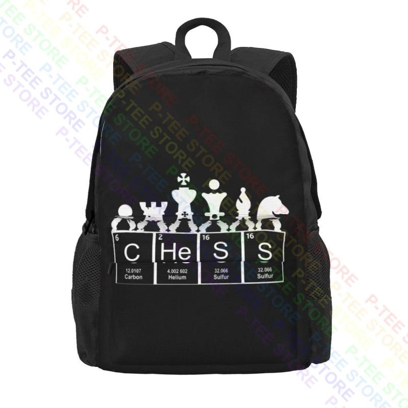 Periodic Table Elements Chess Large Capacity Backpack Travel Art Print
