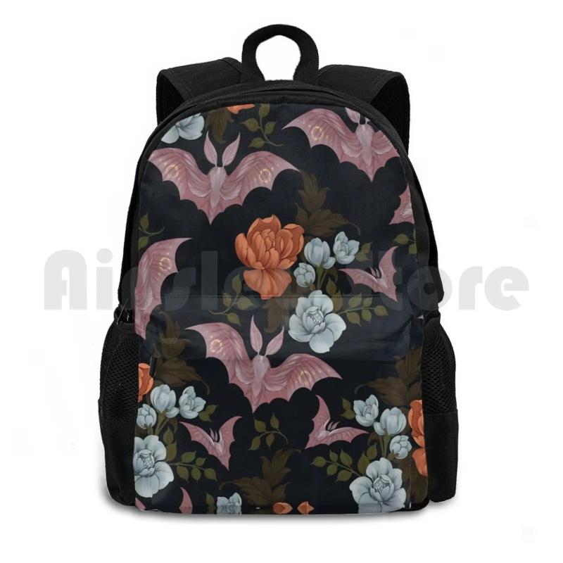 Botanical-Moths & Night Flowers Hiking Backpack