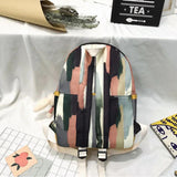 Harajuku Zipper Nylon Backpack Couple School Bags