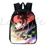 Anime Demon Slayer Backpack Waterproof Kindergarten Bookbag School Bags Boys Gir