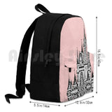 Magic Castle II Millennial Pink Outdoor Hiking Backpack Waterproof