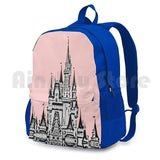 Magic Castle II Millennial Pink Outdoor Hiking Backpack Waterproof