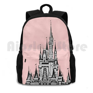 Magic Castle II Millennial Pink Outdoor Hiking Backpack Waterproof