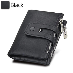 Men's Coin Purse Wallet Soft Card Case Solid Pattern Money Purses