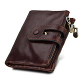 Men's Coin Purse Wallet Soft Card Case Solid Pattern Money Purses