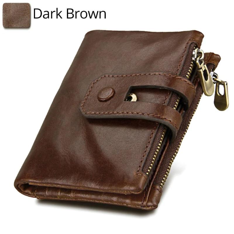 Men's Coin Purse Wallet Soft Card Case Solid Pattern Money Purses