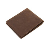 Retro Cow Leather Men's Short Wallet 2 Fold