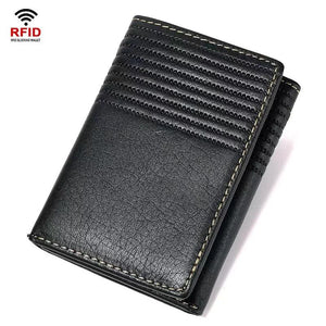 Ultra-thin Leather Wallet Unisex Purse