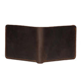 Crazy Horse Leather Men's Wallet European & American Dollar Clip