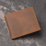 Retro Leather Men's Wallet Crazy Horse Vintage Style