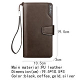 Multifunctional Men's Wallet with Zipper and Hasp Purses