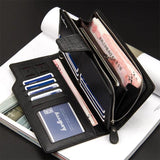 Multifunctional Men's Wallet with Zipper and Hasp Purses