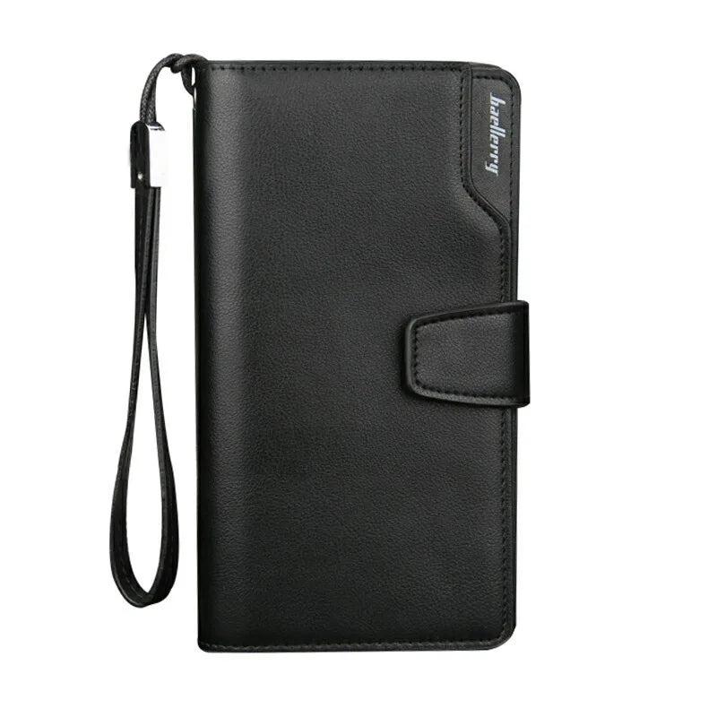 Multifunctional Men's Wallet with Zipper and Hasp Purses