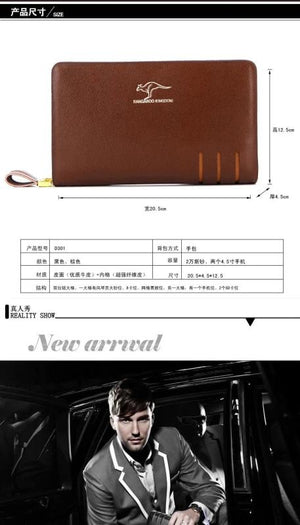Large Capacity Clutch Bag Multifunction Wallet Men