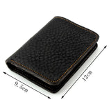 Yellow Stitch Soft Leather Wallet Men Teen Fashion Purse
