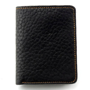 Yellow Stitch Soft Leather Wallet Men Teen Fashion Purse