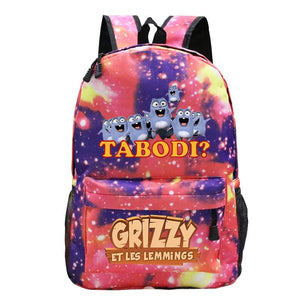 Grizzy And Les Lemmings Backpack Kids School Bags