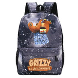 Grizzy And Les Lemmings Backpack Kids School Bags