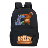 Grizzy And Les Lemmings Backpack Kids School Bags