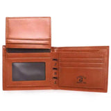 Men Wallet PU Leather Clutch Short Money Clip Male Purse