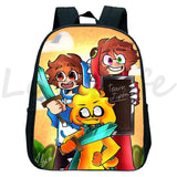 Funny Cartoon Mikecrack Backpack Baby Girls Boys School Bag