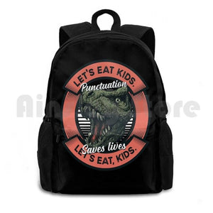 Funny Punctuation Saves Lives Backpack