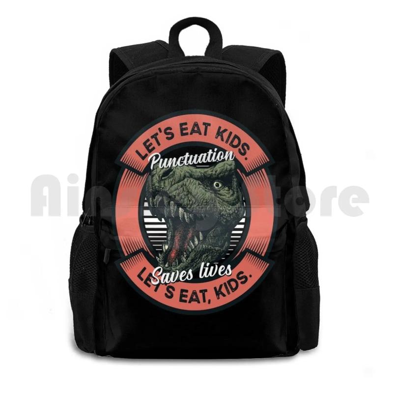 Funny Punctuation Saves Lives Backpack