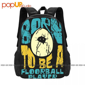 Floorball Player Backpack Large Capacity 3D School Sport Bag