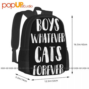 Funny Cat Lover Backpack Large Capacity Shoe Bag Gym Bag
